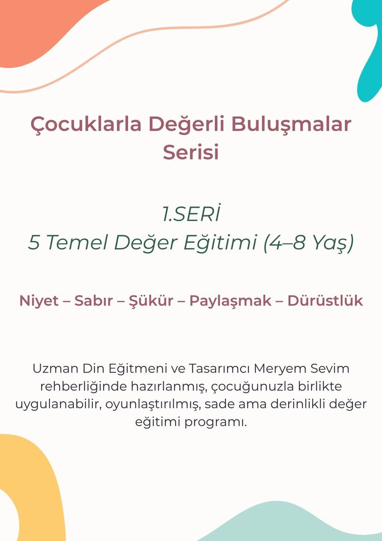 Değerler Eğitimi Veli Rehberi - 1