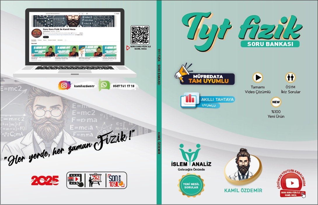 TYT Fizik Soru Bankası – Fasikül 1 (53 Test – 375 Soru – 120 Sayfa)