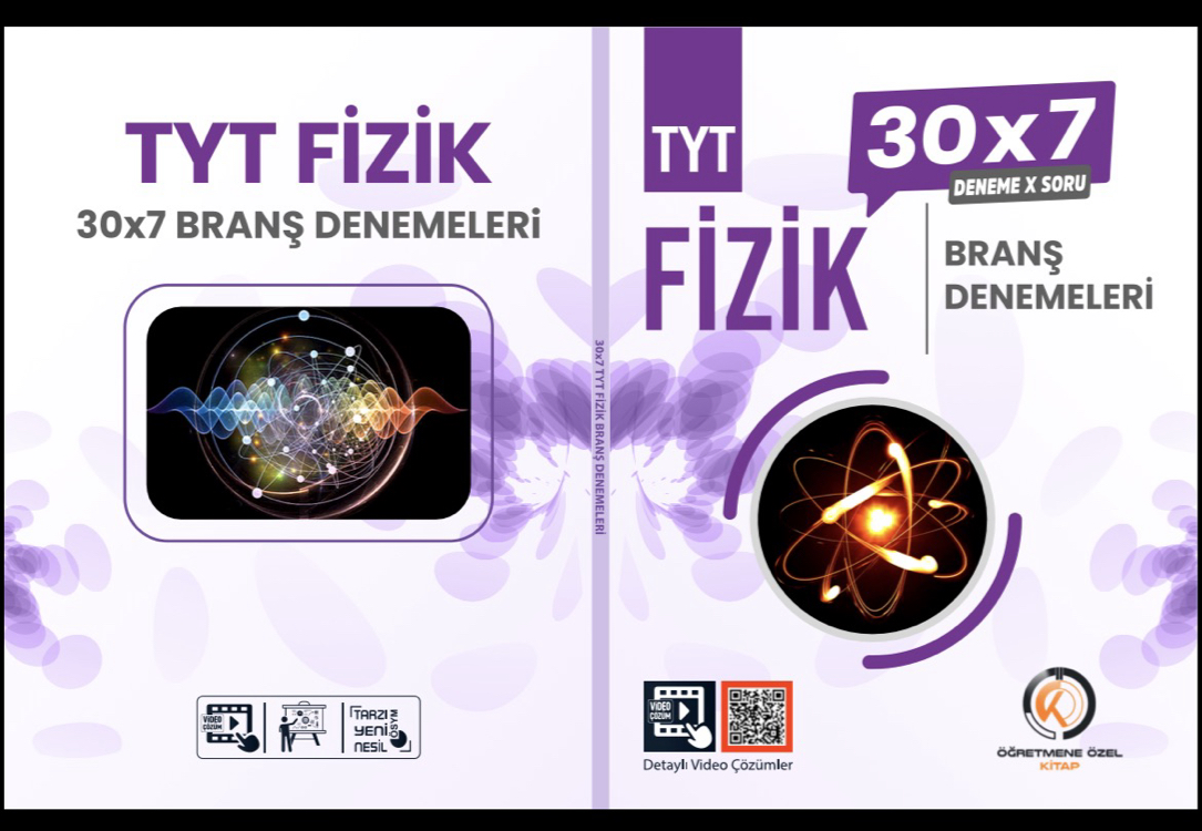 TYT Fizik 30×7 Branş Denemeleri – Video Çözümlü | Öğretmene Özel Kitap 