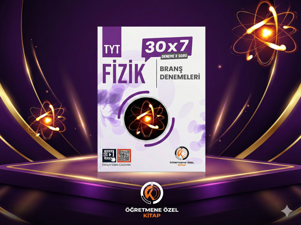 TYT Fizik 30×7 Branş Denemeleri – Video Çözümlü | Öğretmene Özel Kitap 