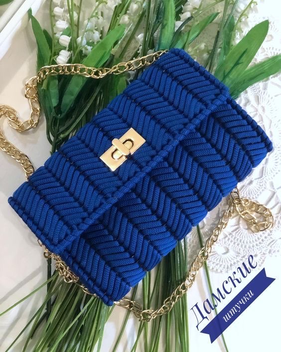 Makrome kanvas çanta 