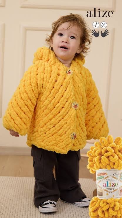 Puffy bebek hırka 