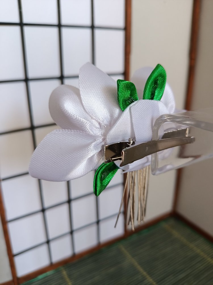Gelincik Kanzashi Beyaz