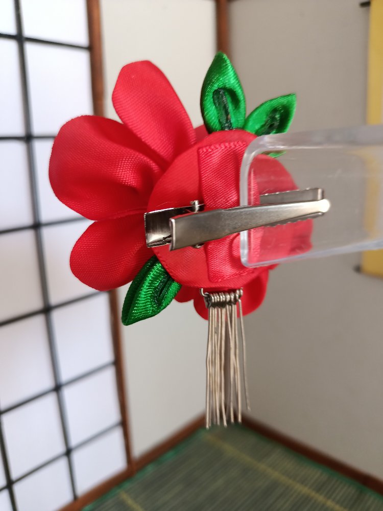Gelincik Kanzashi Saç Tokası