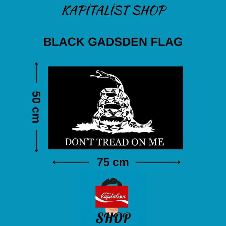 BLACK GADSDEN FLAG
