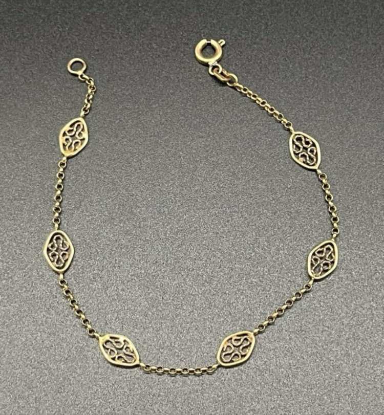 Avrupa eski tasarım bileklik 17 cm