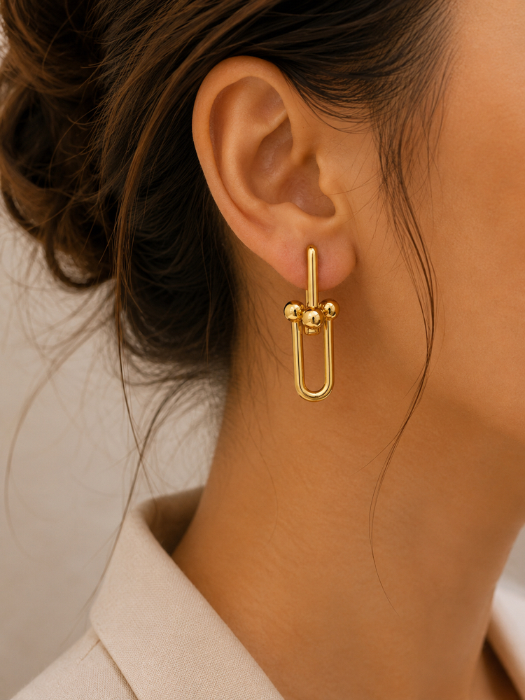 Gümüş TIFFANY&CO küpe
