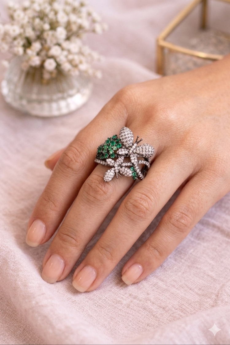 Gümüş yüzük ölçü 19