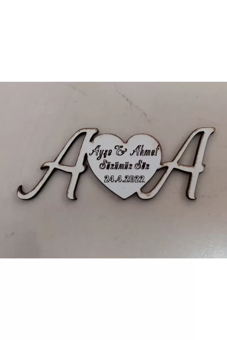 10 Cm Magnet Söz Nişan Nikah Düğün 25 Adet