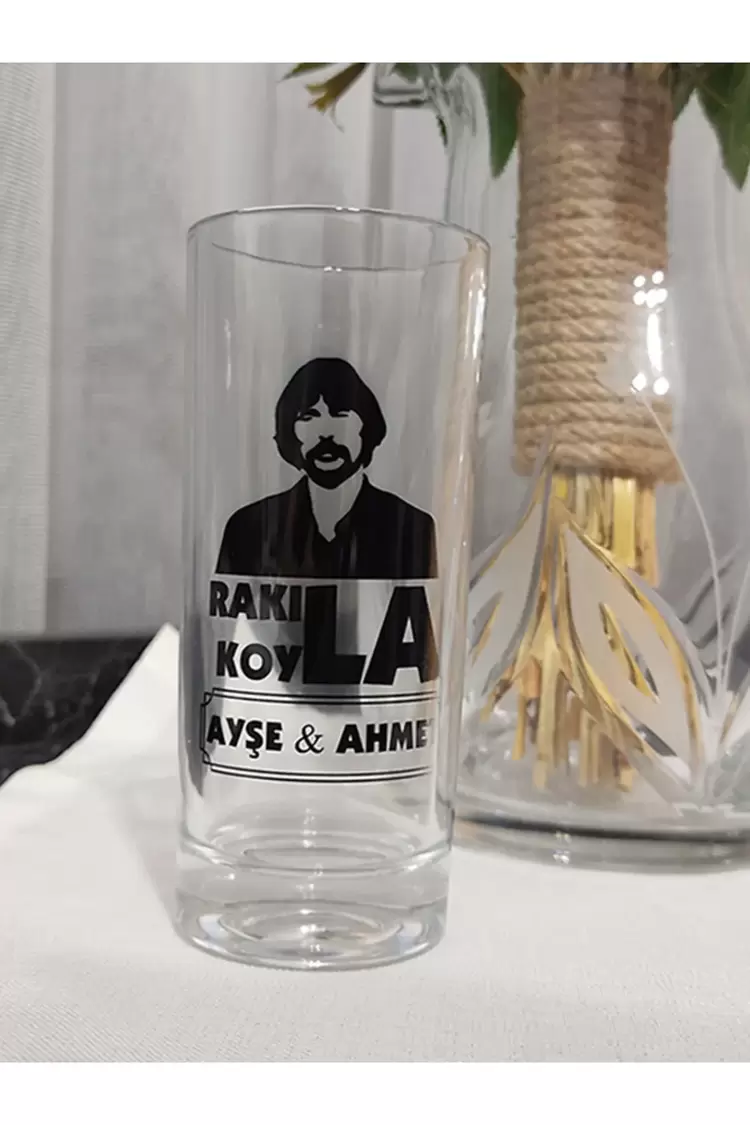Rakı Bardağı Kişiye Özel Yada Firmaya Özel Baskı