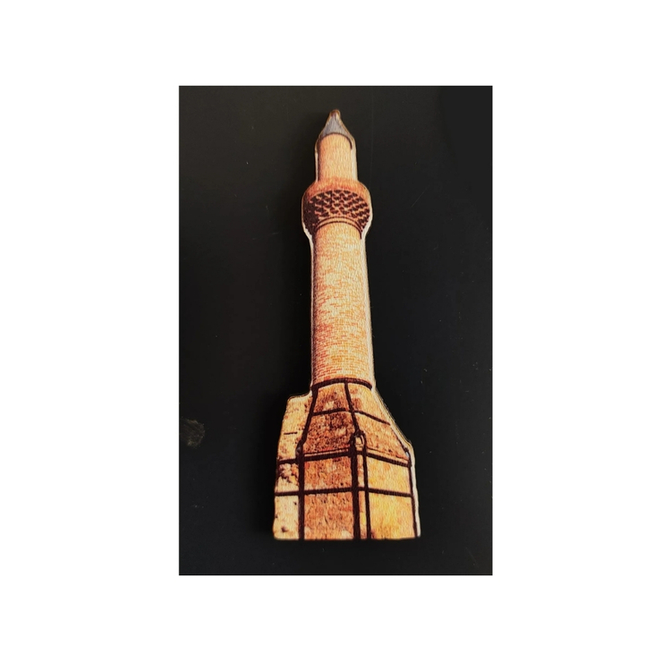 Buzdolabı Magneti Kayı Pazarı Kırık Minaresi 10x4cm