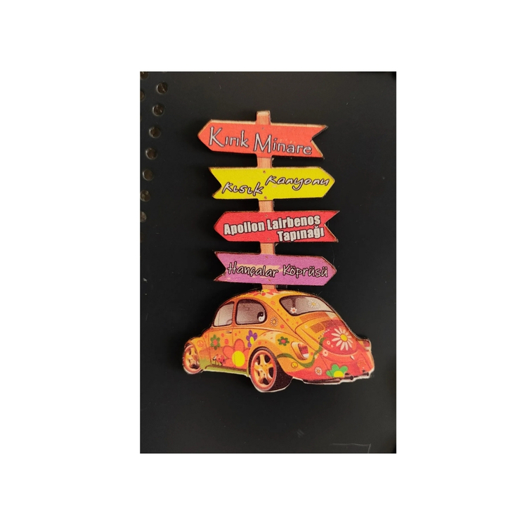 Buzdolabı Magneti Vosvos Çal Yönleri 10x6cm