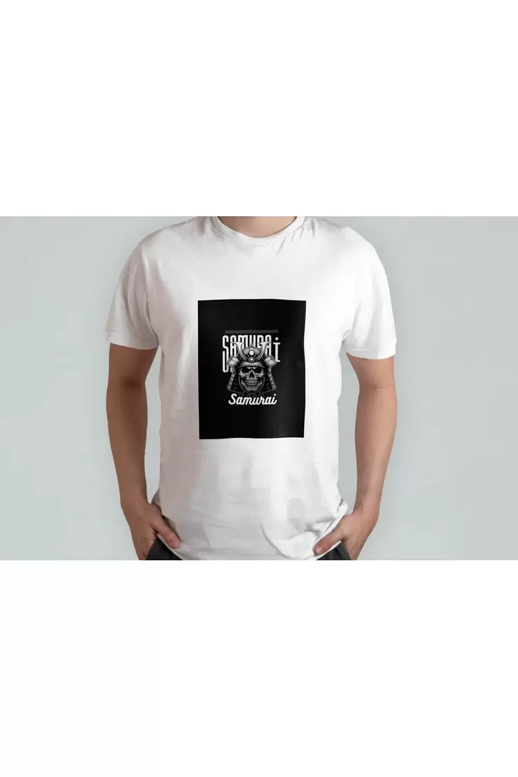 Black White Frasurbane Samurai T-Shirt 2