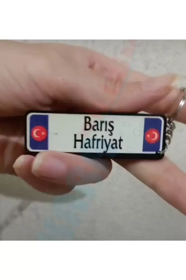 Plaka Anahtarlık Ahşap