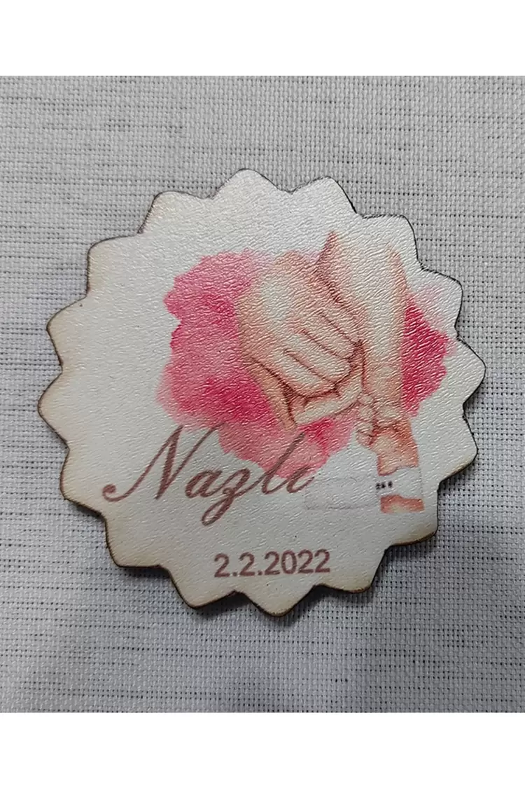 6 Cm Hoşgeldin Bebek Magnet Söz Nişan Nikah Düğün 25 Adet