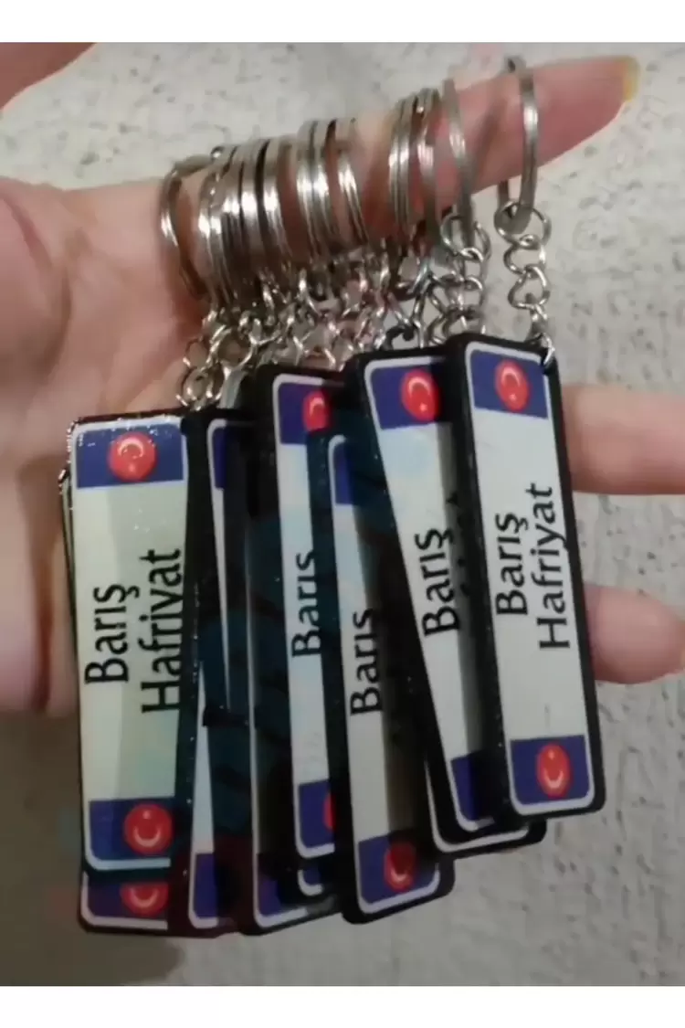 Plaka Anahtarlık Ahşap