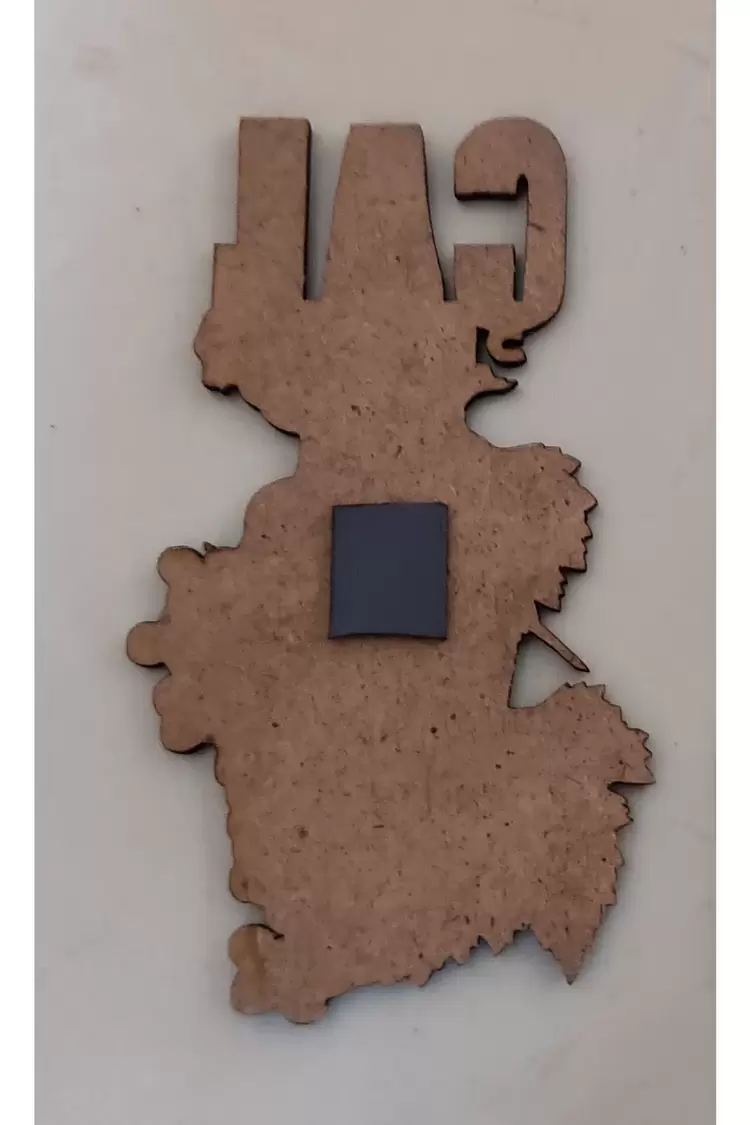 Buzdolabı Magneti Çal Garası Yazılı 10x6cm