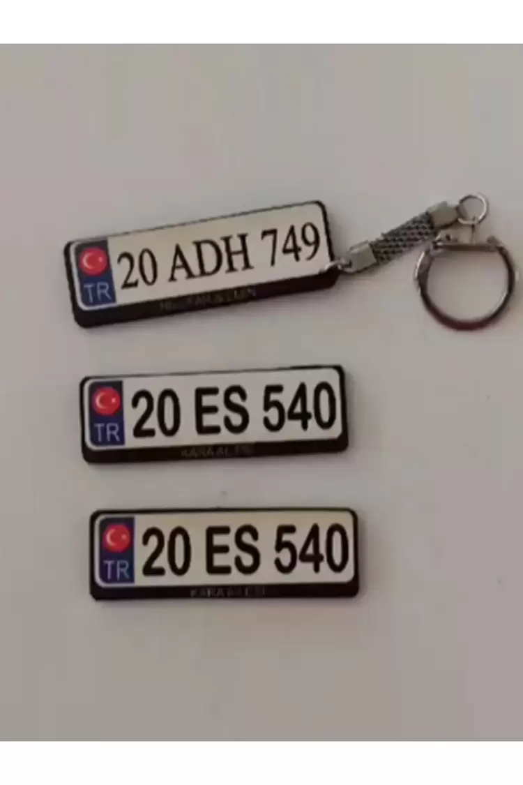 Plaka Anahtarlık Ahşap