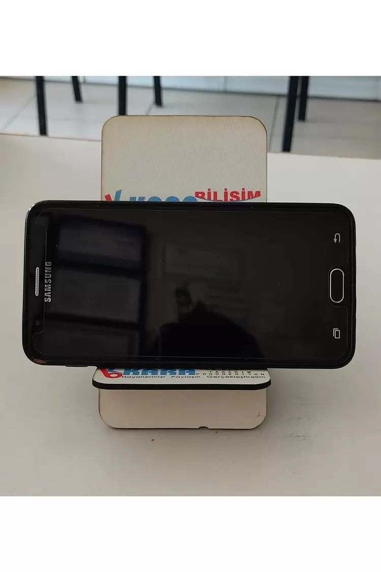 Firmaya Özel Logo Vb. Baskılı Ahşap Telefon Tutucu