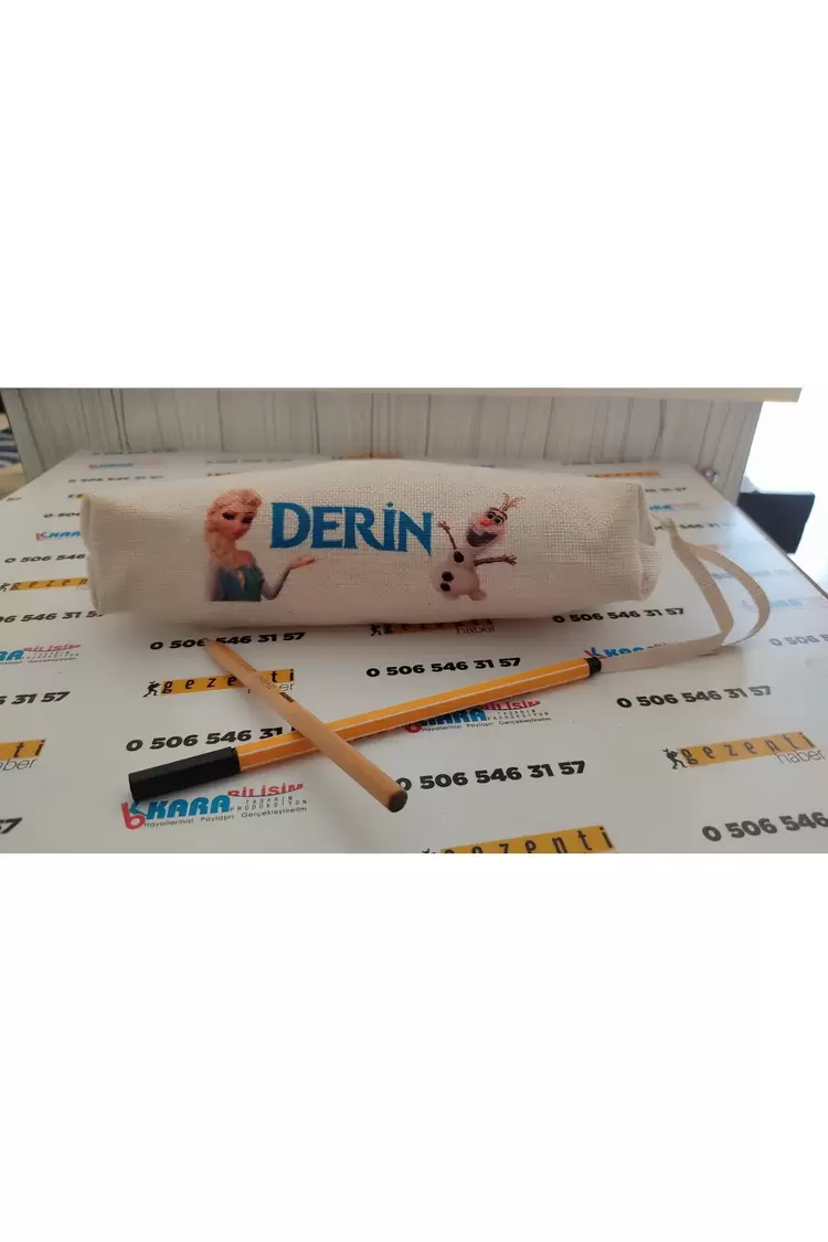 Çocuklara Özel Körüklü Sublimasyon Keten Kalemlik 12x25