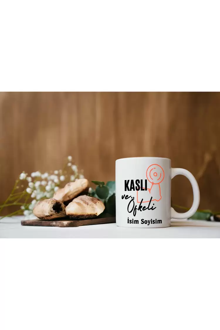 Baskılı Kupa Kaslı ve Öfkeli Kupa Bardak İsimli