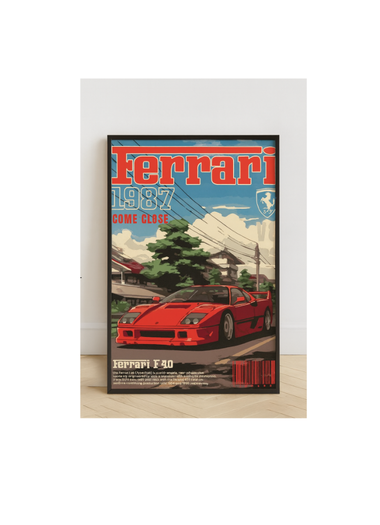 Ferrari 1987 – F40 poster