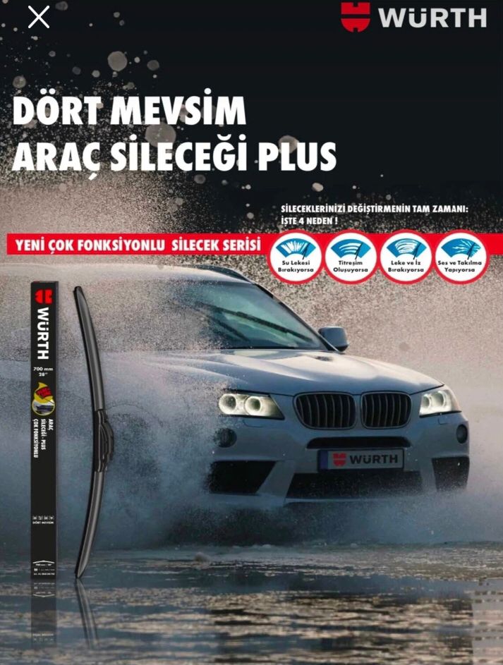 WÜRTH DÖRT MEVSİM ÖN CAM SİLECEĞİ 625 MM