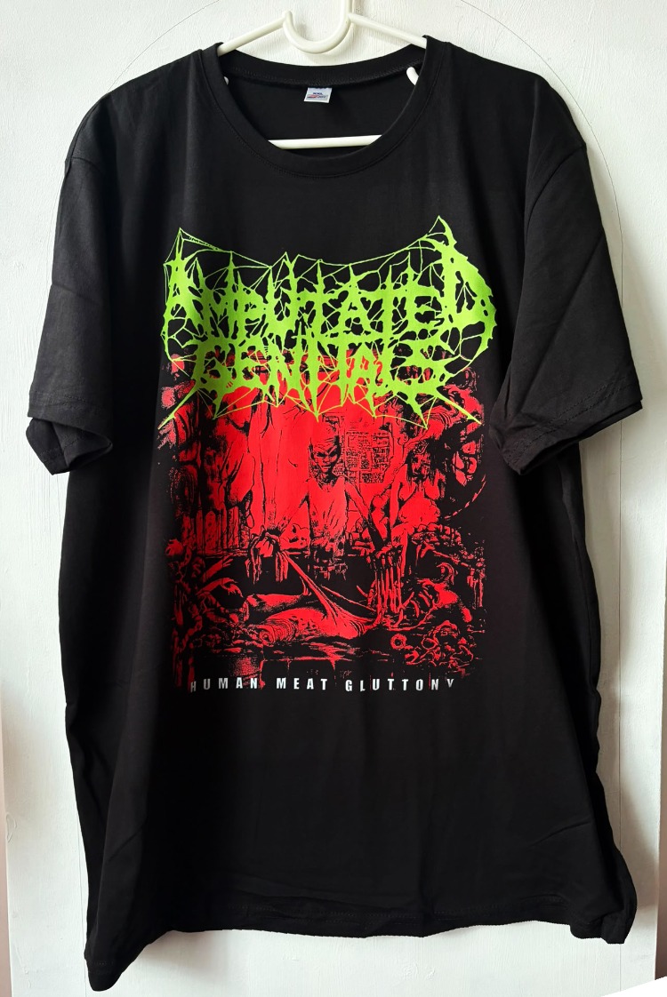 Amputated Genitals - Human Meat Gluttony - Tshirt (Brutal Death Metal)