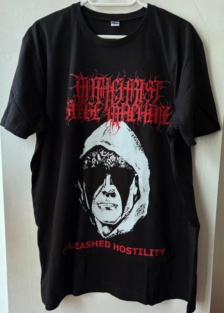 Antichrist Siege Machine - Unleashed Hostility - Tshirt (Arka baskı opsiyonel) (Black Death Metal) 