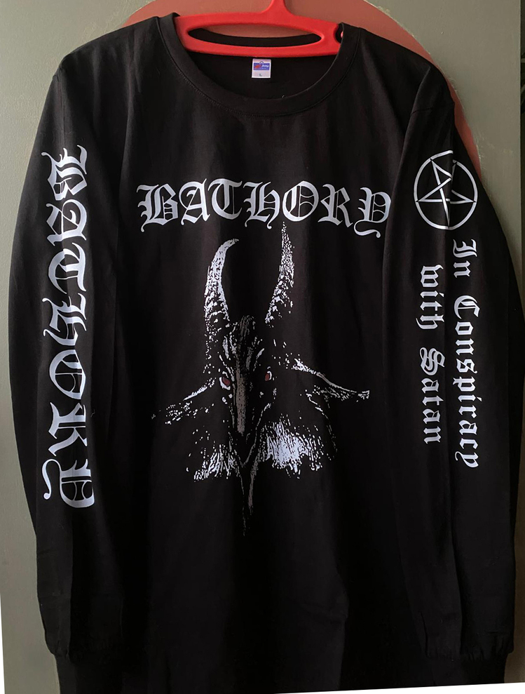 Bathory - Bathory  - Uzun Kollu - Tshirt (Arka baskı opsiyonel) (Black Metal)