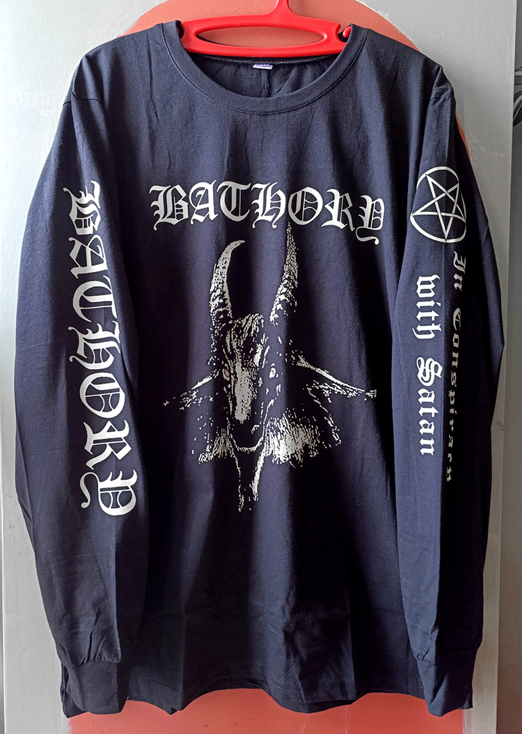 Bathory - Bathory  - Uzun Kollu - Tshirt (Arka baskı opsiyonel) (Black Metal)