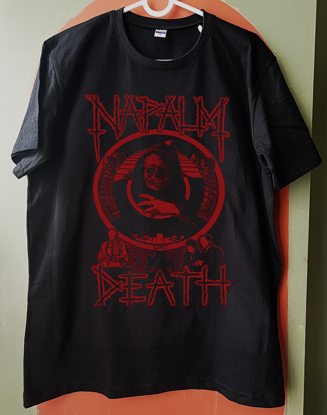 Napalm Death - Life? - Tshirt (Arka baskı opsiyonel) (Death Metal, Grindcore)