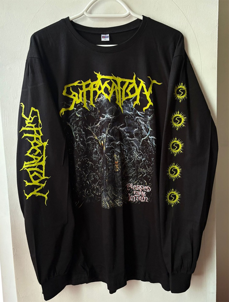 Suffocation - Pierced from Within - Uzun Kollu Tshirt (Arka baskı opsiyonel)
