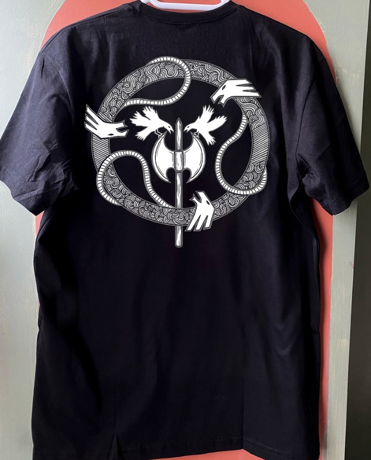 Aeternus - Beyond the Wandering Moon - Tshirt (Arka, Kol baskı opsiyonel) (Black, Death Metal)