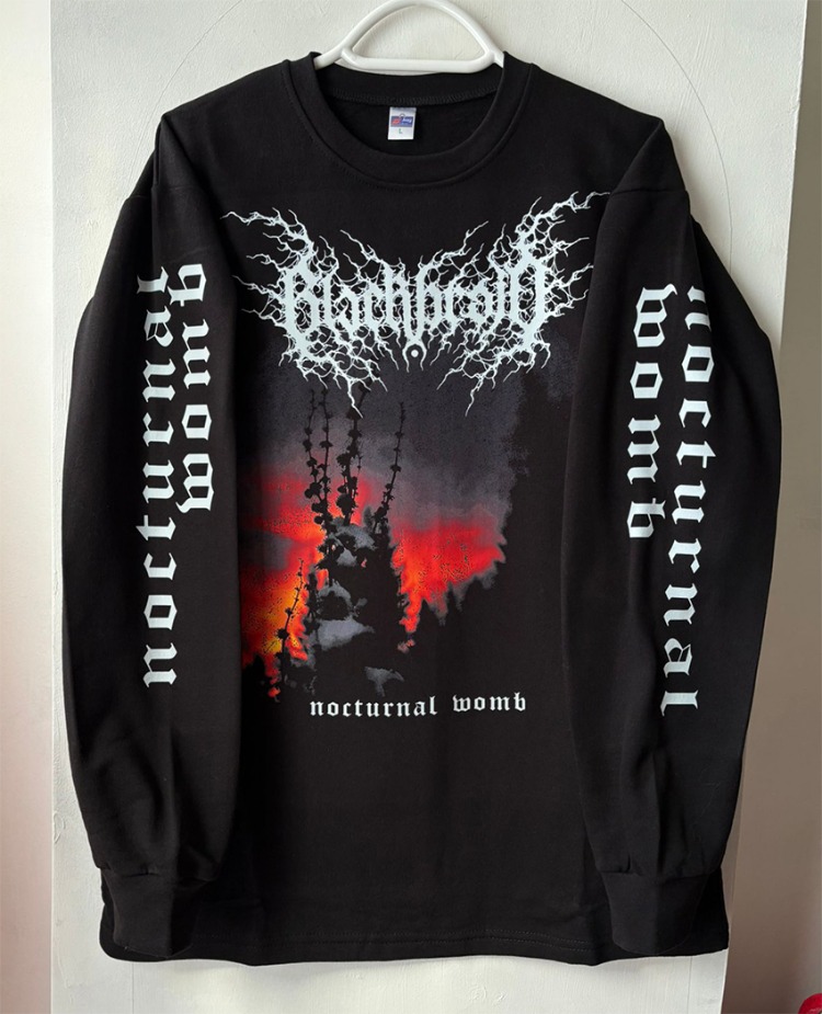 Blackbraid - Nocturnal Womb - Uzun Kollu Tshirt  (Arka Baskı Opsiyonel) (Black Metal) 