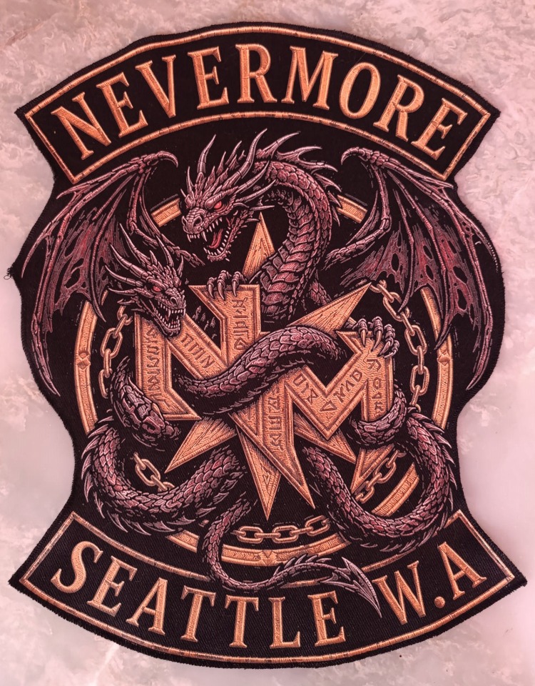 Nevermore - BackPatch (30cm) (Groove, Progressive Metal)