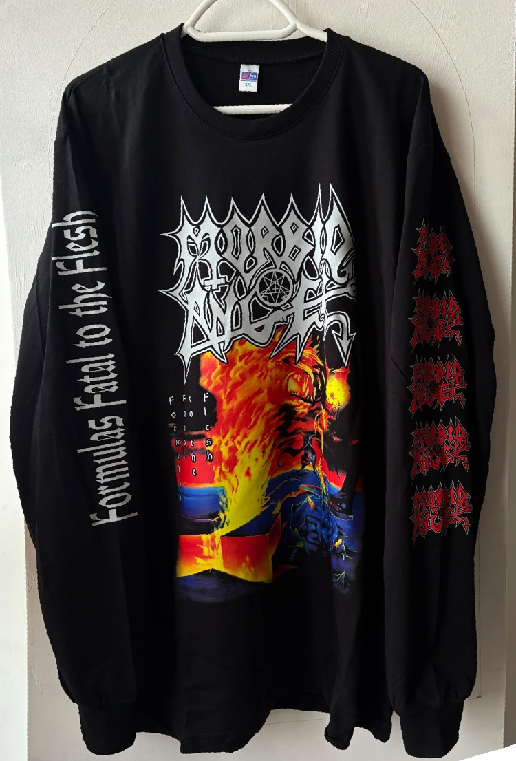 Morbid Angel - Formulas Fatal to the Flesh - uzun kol tshirt - Arka baskı opsiyonlu 