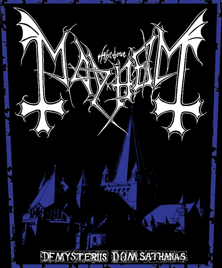 Mayhem - De Mysteriis Dom Sathanas - BackPatch (29x35cm) (Black Metal)