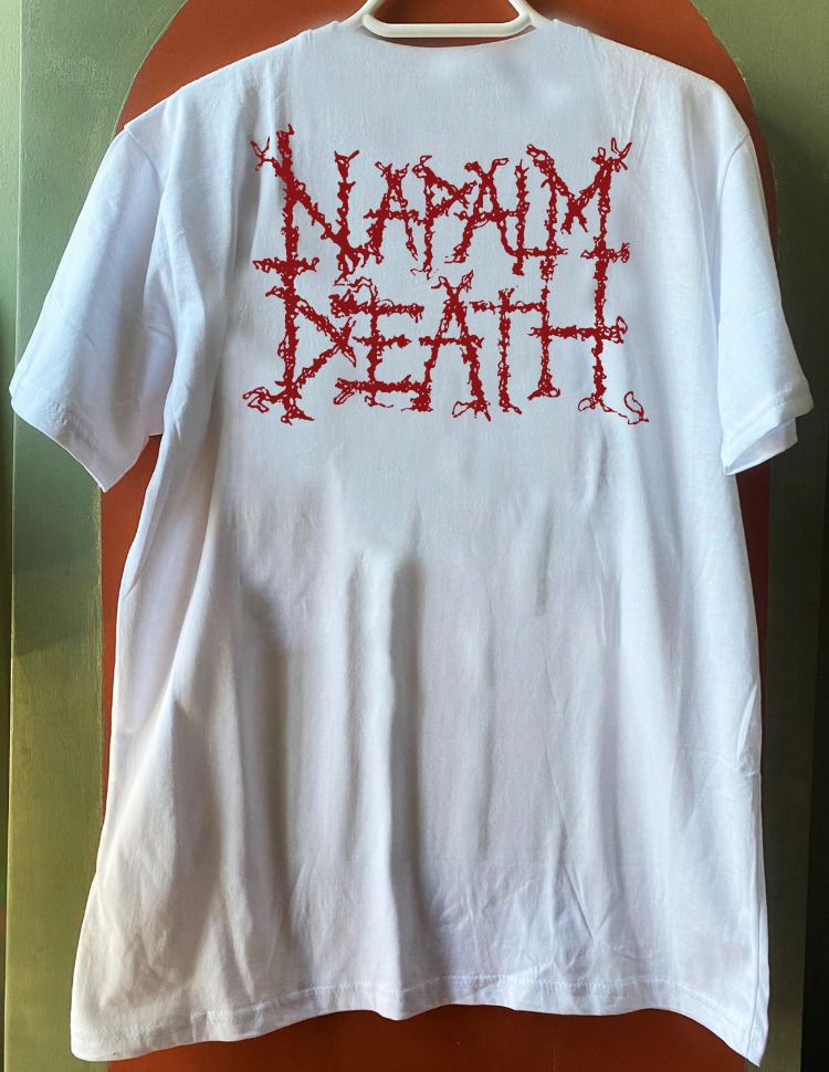 Napalm Death - Life? - BeyazTshirt (Arka baskı opsiyonel) (Death Metal, Grindcore)