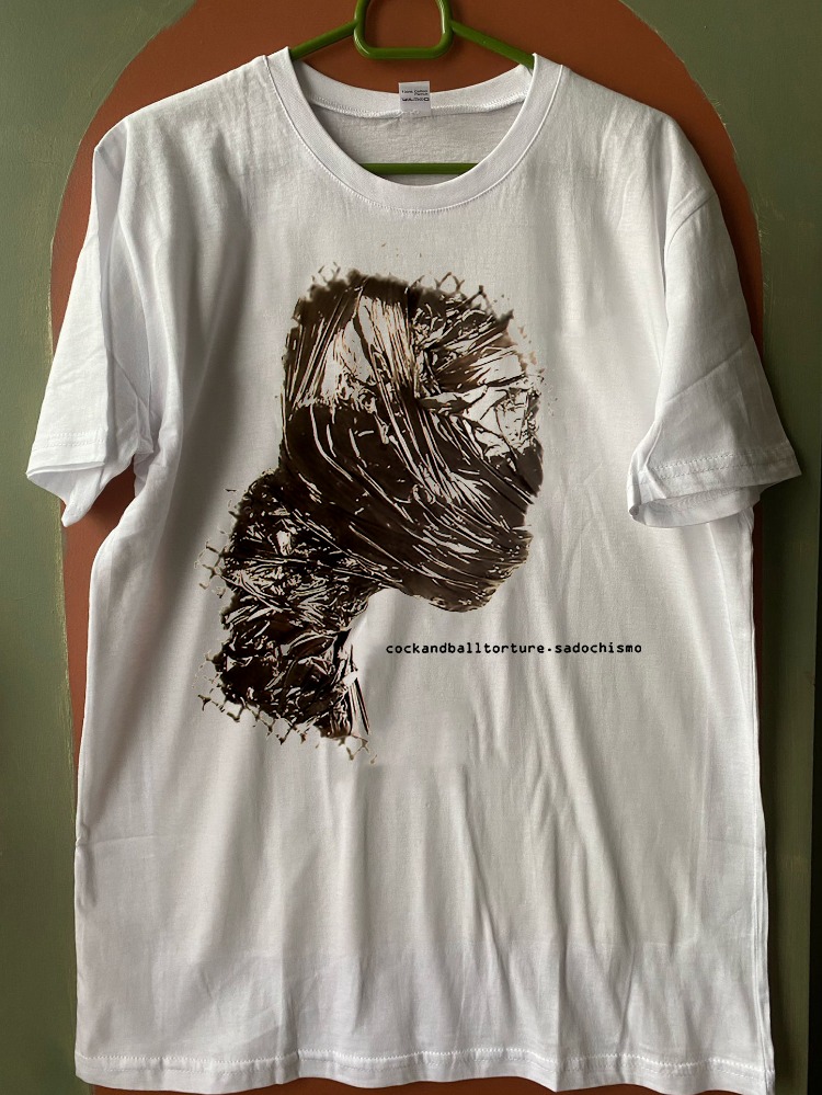 Cock and Ball Torture - Sadochismo - Beyaz Tshirt (Arka baskı opsiyonel) (Goregrind)