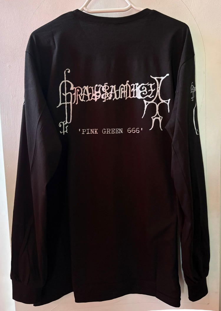 Grausamkeit - Pink Green 666 - Uzun Kollu Tshirt (Arka baskı opsiyonel) (Black Metal, Ambient)