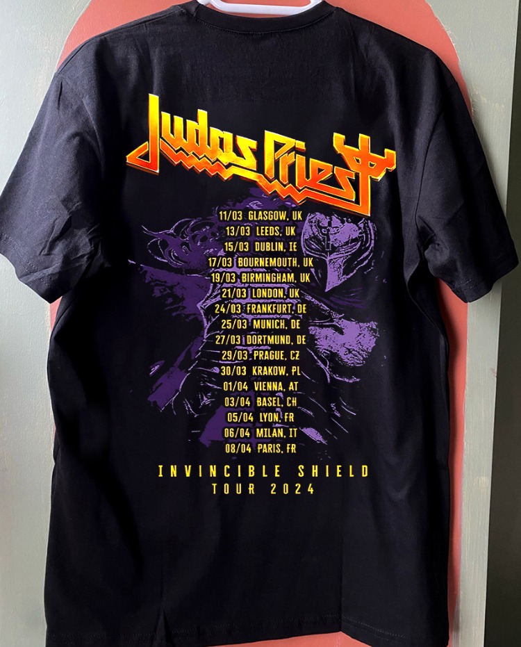 Judas Priest - Invincible Shield - Tshirt (Arka baskı opsiyonel) (Heavy Metal)