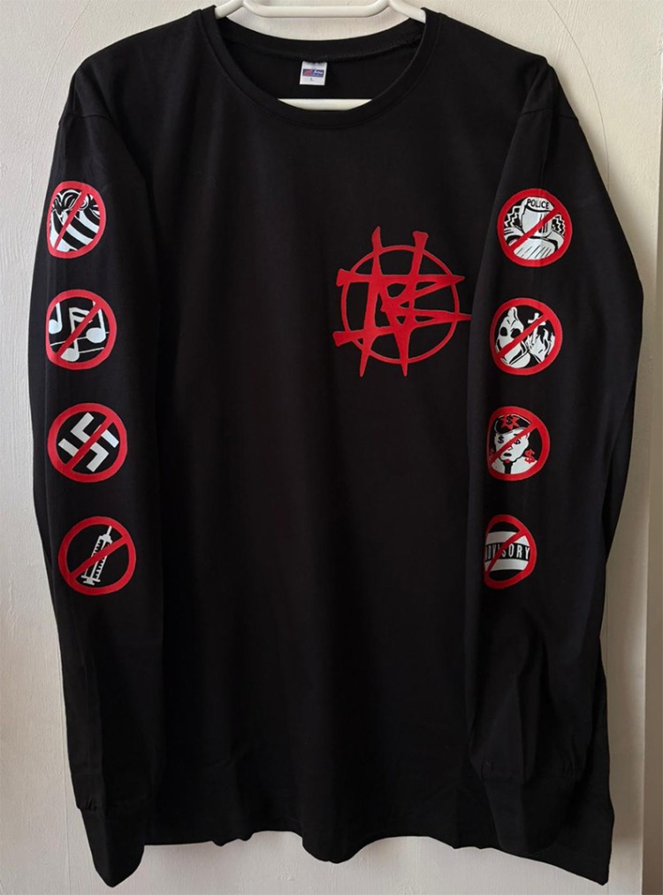 Nailbomb - 100 Reasons to Hate - Uzun Kollu Tshirt (Arka baskı opsiyonel)