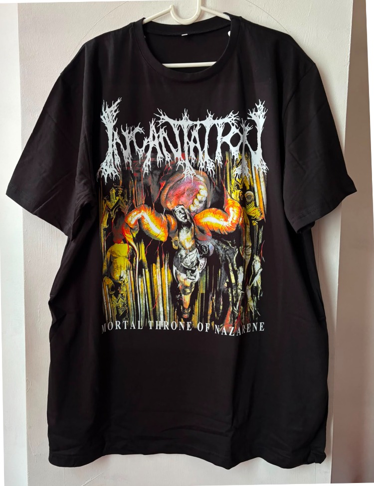 Incantation - Mortal Throne Of Nazarene - Tshirt (Arka baskı opsiyonel) (Death Metal)