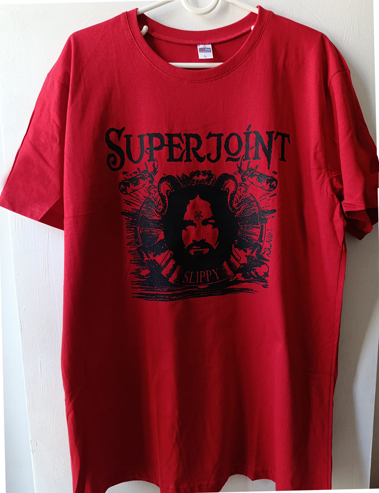 Superjoint Ritual - Slippy - Kırmızı Tshirt (Arka baskı opsiyonel) (Sludge, Crossover)