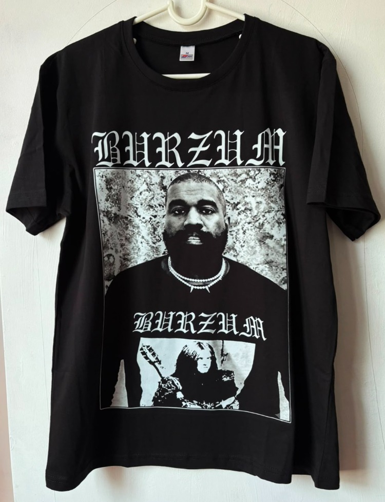 Burzum - Kanye West - Tshirt (Black Metal, Hip-Hop)