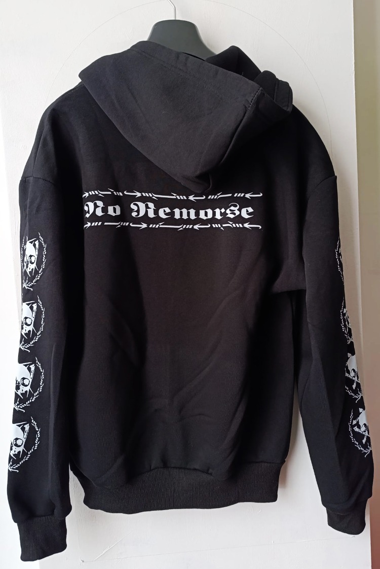 Revenge - No Remorse - Fermuarlı Hoodie (Ön + arka + Kol baskı)
