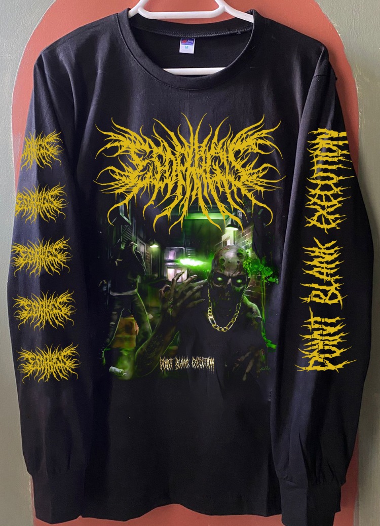 Esophagus - Point-Blank Execution - Uzun Kollu Tshirt (Arka baskı ops.) (Slam, Brutal Death Metal)