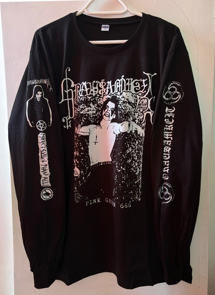 Grausamkeit - Pink Green 666 - Uzun Kollu Tshirt (Arka baskı opsiyonel) (Black Metal, Ambient)
