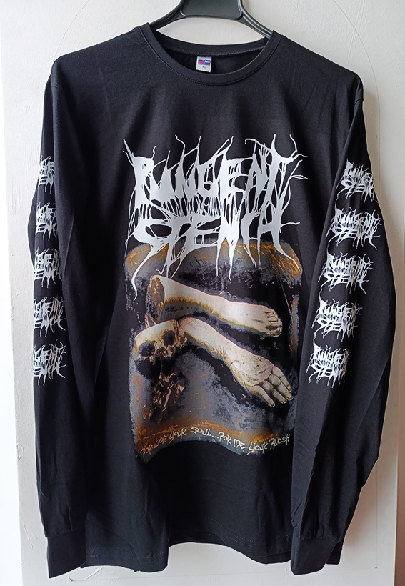 Pungent Stench - For God Your Soul - Uzun Kollu Tshirt (Ön + Kol baskı)